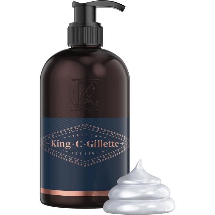 KING C. GILLETTE Nettoyant pour la barbe et le visage - 350 ml - Photo n°1