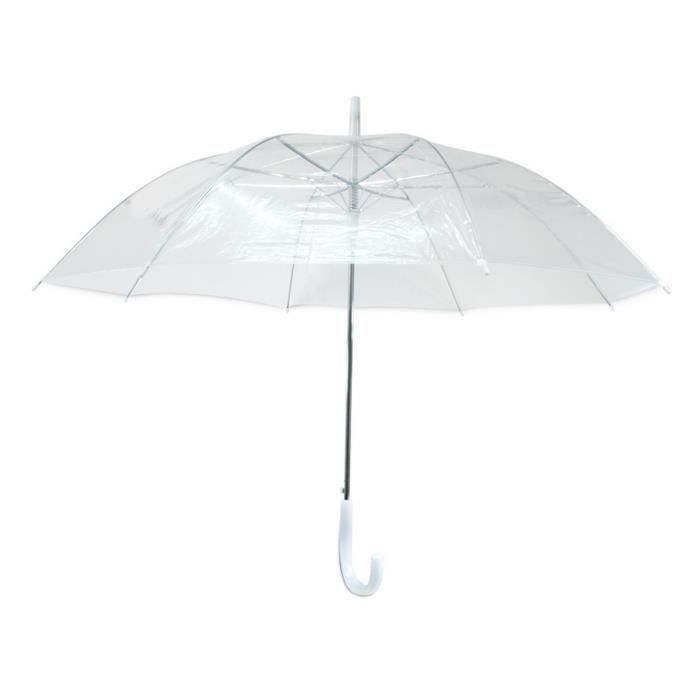KINSTON Parapluie Canne - Automatique - Transparent - Photo n°1