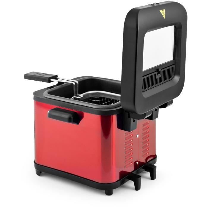 KITCHENCOOK - FR1010_RED - Friteuse - 900W - 1,5L - Rouge - Photo n°6