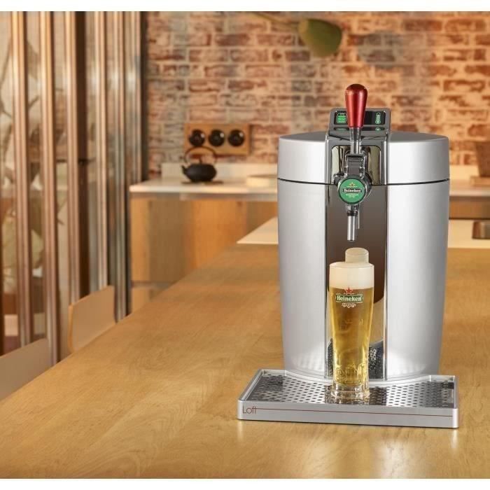 KRUPS Tireuse a biere Beertender - VB700E00 - Compatible fûts 5 L - Chrome
