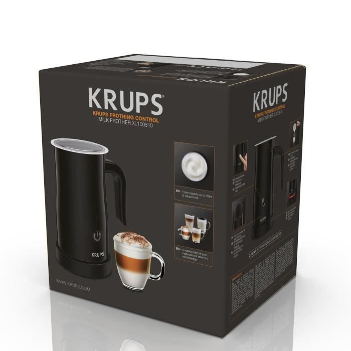 KRUPS XL100810 Mousseur a lait automatique - 2 fonctions mousse et chauffe - Noir - Photo n°5