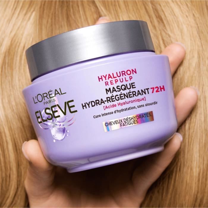 L'OREAL PARIS ELSEVE Hyaluron Repulp Masque Hydra-Régénérant pour Cheveux Déshydratés - 310 ml - Photo n°3