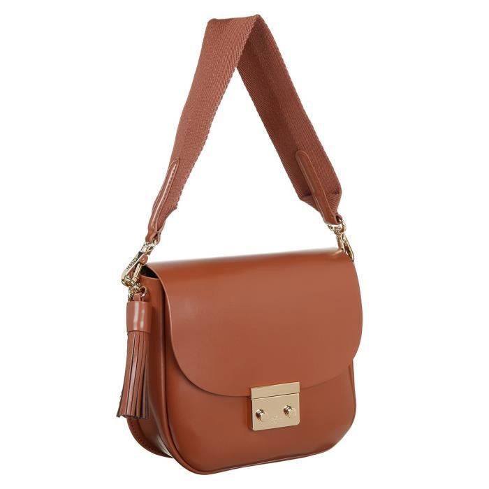 LACOSTE Sac Crossover NF2812TL Marron Femme - Photo n°1