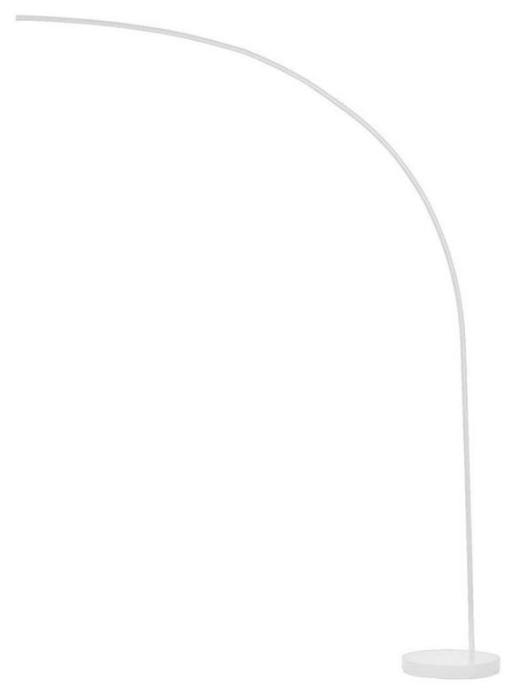 Lampadaire à LED arc métal blanc Malasy H 185 cm - Photo n°1