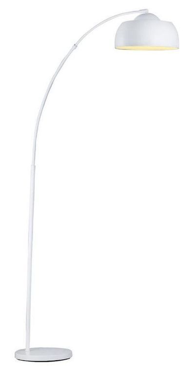 Lampadaire arc métal blanc Malasy H 170 cm - Photo n°1