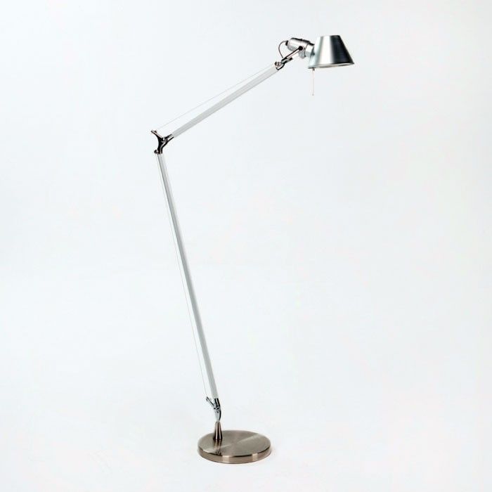 Lampadaire industriel métal chromé Aviar H 160 cm - Photo n°1