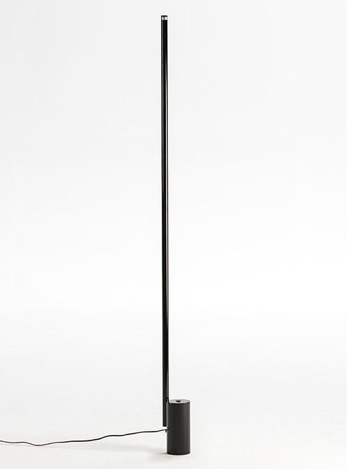 Lampadaire métal noir avec LED 25 W Loren - Photo n°1