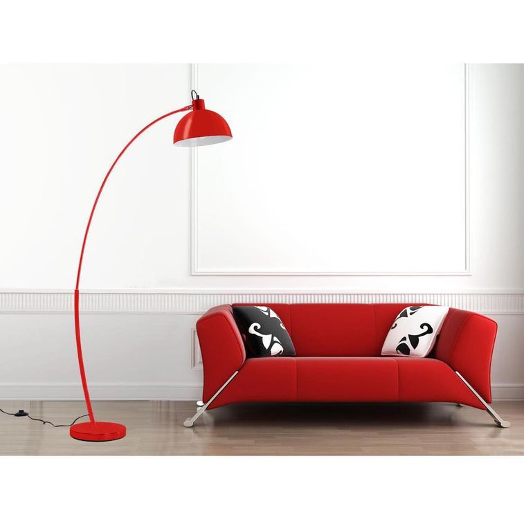 Lampadaire métal rouge Pausini - Photo n°2