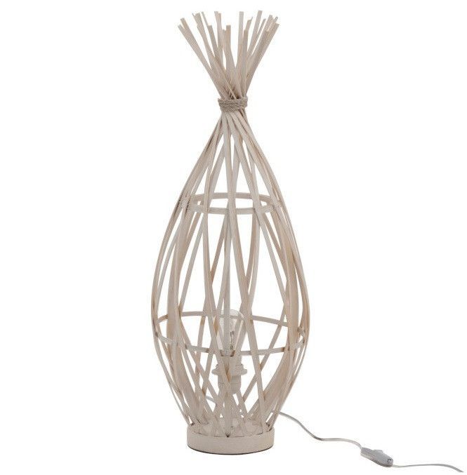 Lampe de table bambou blanc Azura - Lot de 2 - Photo n°1