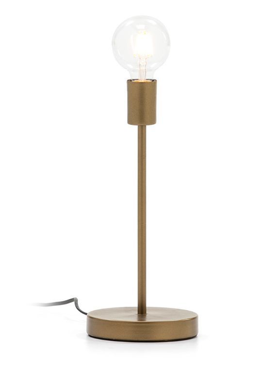 Lampe de table métal doré Erwin - Photo n°1