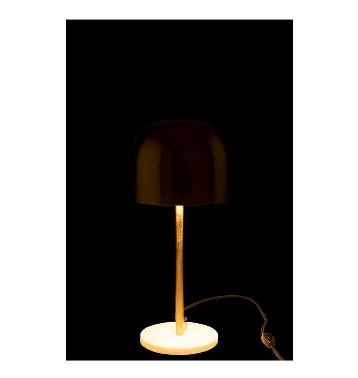 Lampe de table métal doré et marbre blanc Narsh - Lot de 2 - Photo n°5