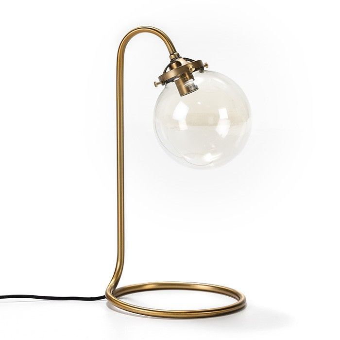 Lampe de table métal doré Tyana H 43 cm - Photo n°1