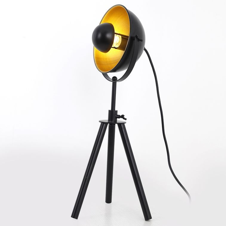 Lampe de table métal noir et doré Axius - Photo n°4