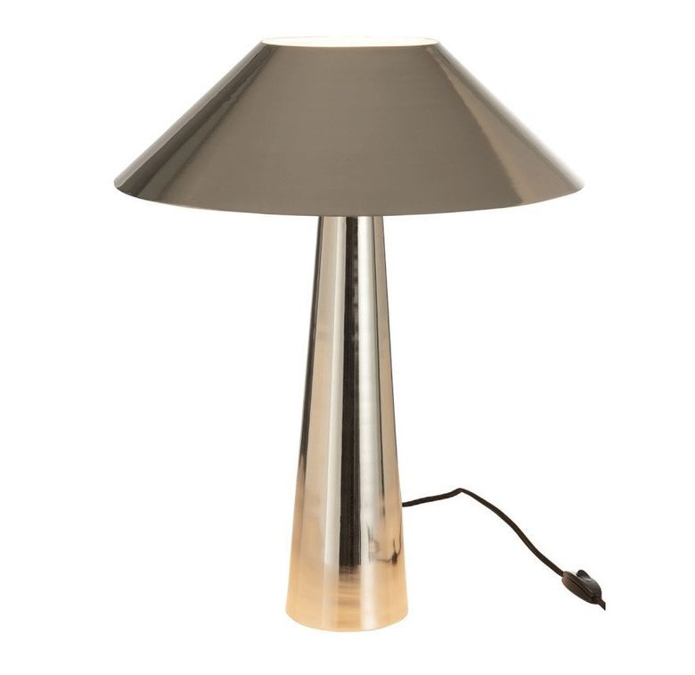 Lampe de table parapluie métal argenté Liath - Photo n°2