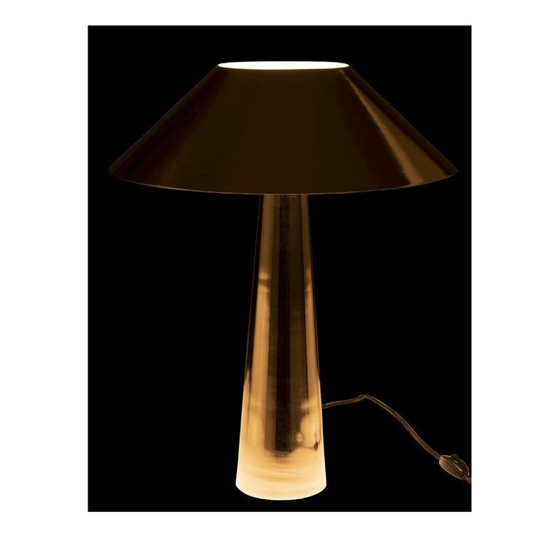 Lampe de table parapluie métal argenté Liath - Photo n°3