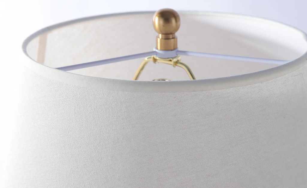 Lampe de table tissu blanc et pied corde Rathor - Photo n°4