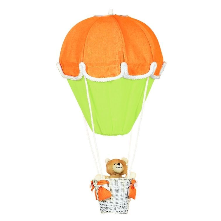 Lampe montgolfière Orange et vert - Photo n°1