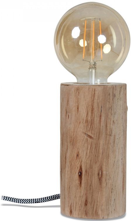 Lampe nature en bois d'eucalyptus 16cm - Photo n°1