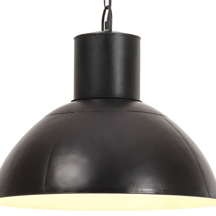 Lampe suspendue 25 W Noir Rond 48 cm E27 - Photo n°1