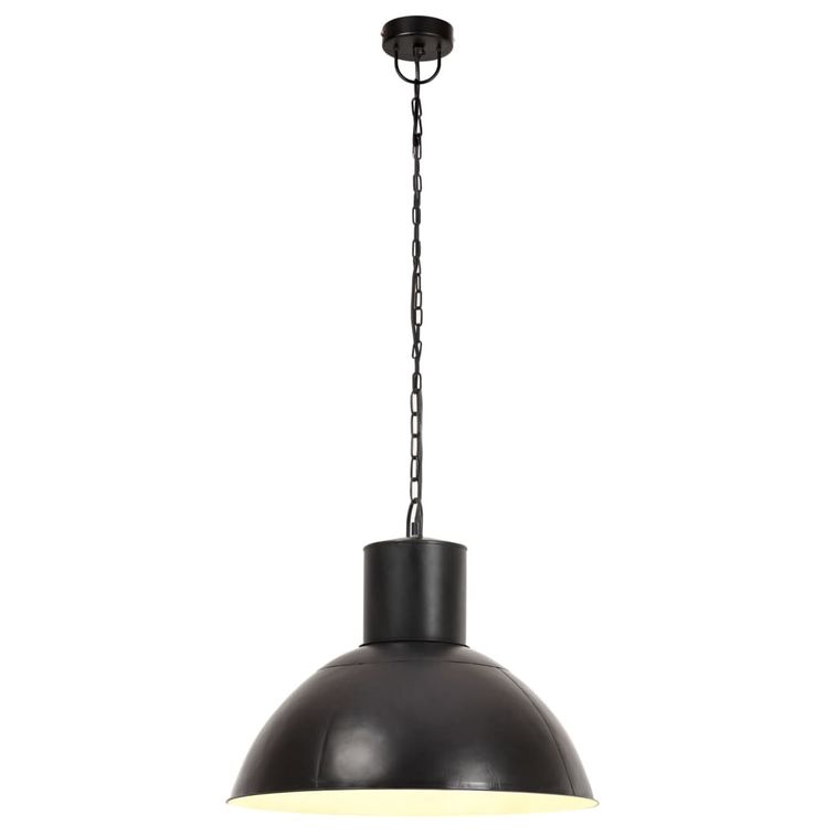 Lampe suspendue 25 W Noir Rond 48 cm E27 - Photo n°4