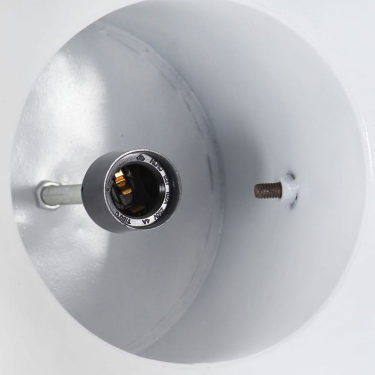 Lampe suspendue industrielle 25 W Blanc Rond Manguier 42 cm E27 - Photo n°2