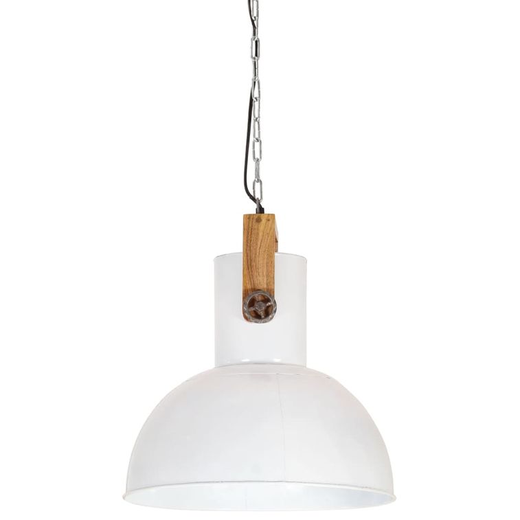 Lampe suspendue industrielle 25 W Blanc Rond Manguier 42 cm E27 - Photo n°4
