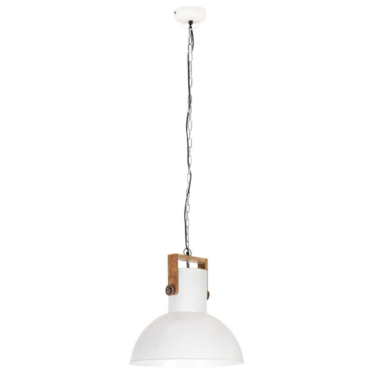 Lampe suspendue industrielle 25 W Blanc Rond Manguier 52 cm E27 - Photo n°7