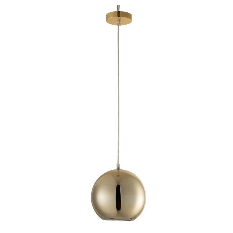 Lampe suspension boule verre doré Narsh 21 cm - Photo n°1