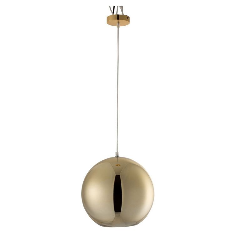 Lampe suspension boule verre doré Narsh - Photo n°1