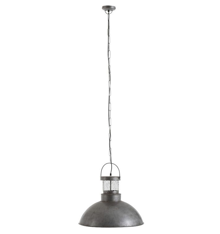 Lampe suspension métal argenté Jibel - Photo n°1