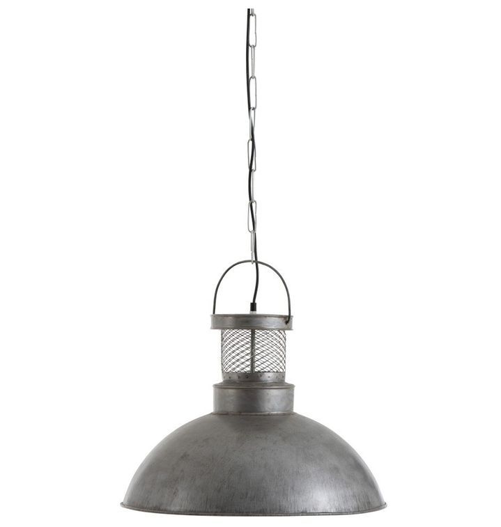 Lampe suspension métal argenté Jibel - Photo n°2