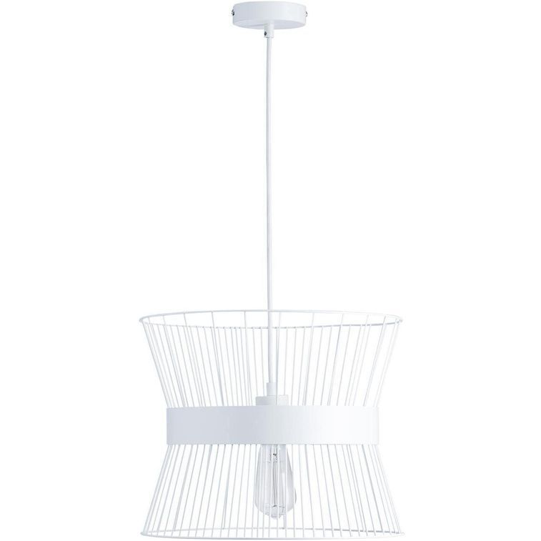 Lampe suspension métal blanc Reggin - Photo n°2