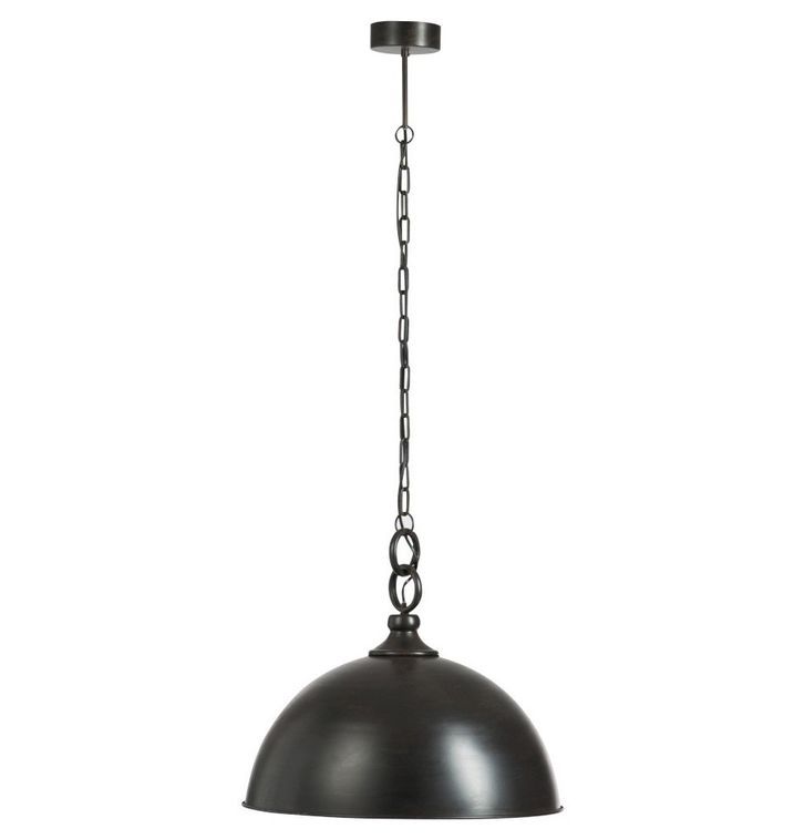 Lampe suspension métal noir Jibel H 130 cm - Photo n°1