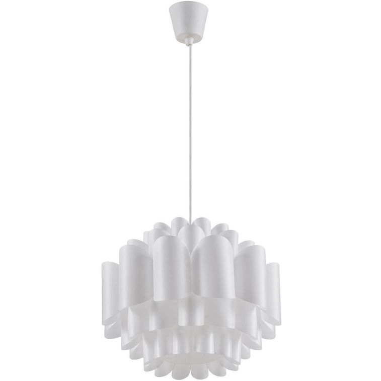 Lampe suspension PVC blanc Cikaj - Photo n°1