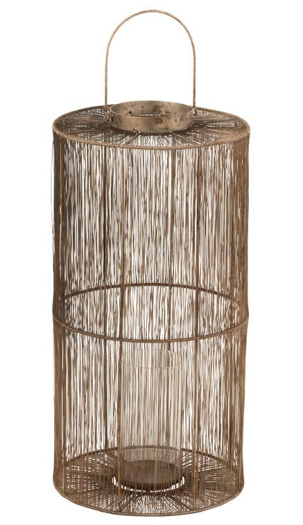 Lanterne métal antique marron Kaela D 32 cm - Photo n°1