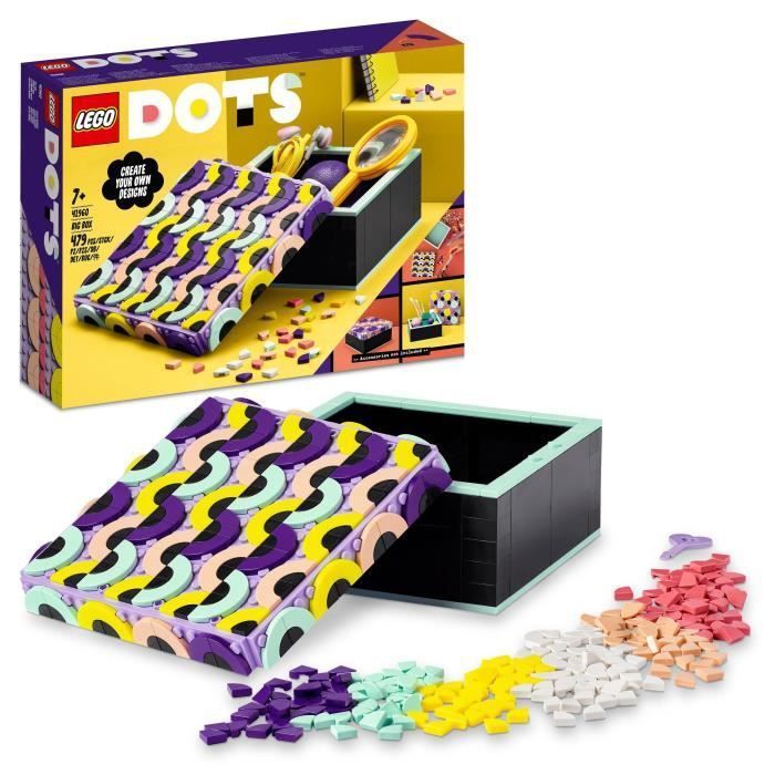 LEGO 41960 DOTS La Grande Boîte, Activité Manuelle pour Créer un Espace de  Rangement pour Chambre d'Enfants, des 6 ans