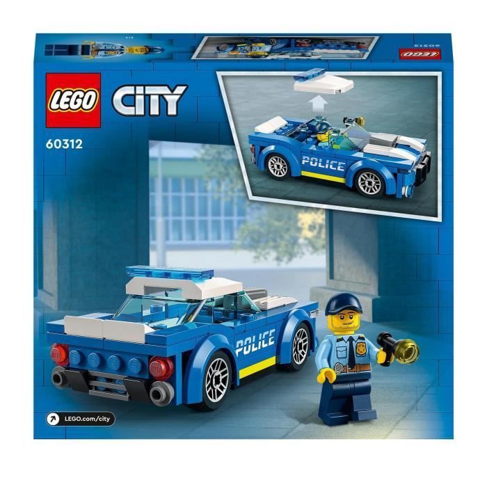 LEGO 60312 City La Voiture de Police, Jouet pour Enfants des 5 ans avec  Minifigure Officier, Idée de Cadeau, Série Aventures - ADMI