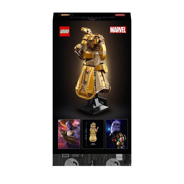 LEGO 76191 Marvel Le Gant de l'infini –Thanos a construire pour Adultes,  Cadeau, Décoration - ADMI