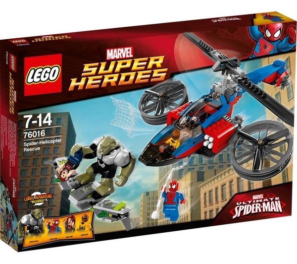 Lego Heroes 76016 Sauvetage en Spider Hélicoptère - Photo n°1