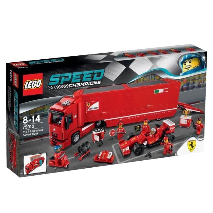 Lego Speed Champions 75913 F14 T et Camion Ferrari - Photo n°1