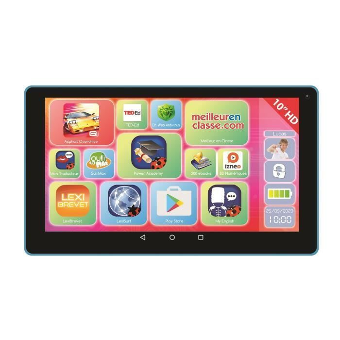 LEXIBOOK - Tablette Tactile Enfant LexiTab - 10 pouces - Contenu Educatif et Ludique - Avec Contrôle Parental - Photo n°1