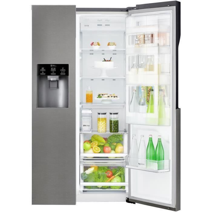 LG GSJ361DIDV - Réfrigérateur congélateur US Eau'tonome - 591L (394+197) - Froid ventilé - A+ - L91,2cm x H179cm - Inox - Photo n°4