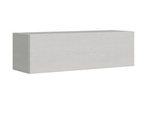 Lit escamotable 140x190 cm avec 1 colonne de rangement 2 meubles hauts bois blanc kanto - Photo n°8