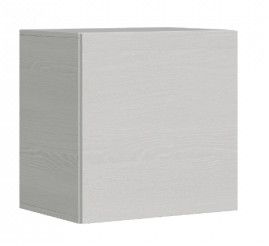 Lit escamotable 160x190 cm avec 1 colonne de rangement 2 meubles hauts bois blanc kanto - Photo n°7