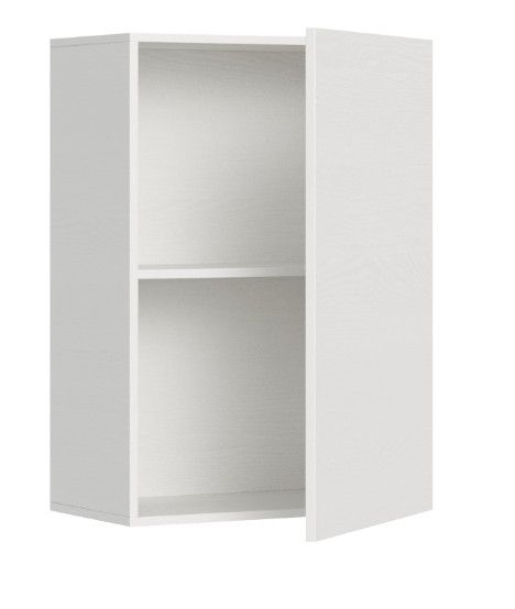 Lit escamotable horizontal blanc Bounto 85x185 cm avec rangement et bibliothèque composition B - Photo n°9