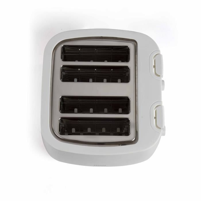 LIVOO DOD167W Grille-pain - 4 fentes - Blanc - Photo n°3