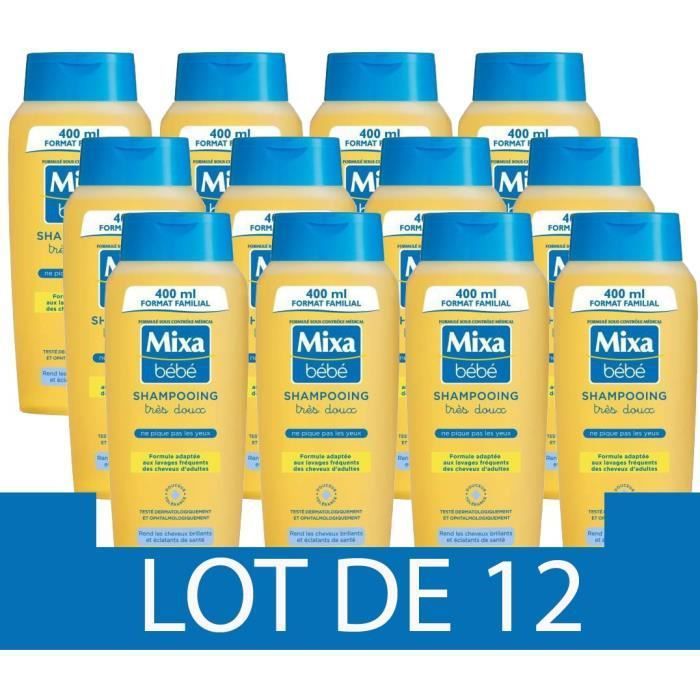 [Lot de 12] MIXA BEBE Shampooing Tres Doux 400ml - Photo n°1