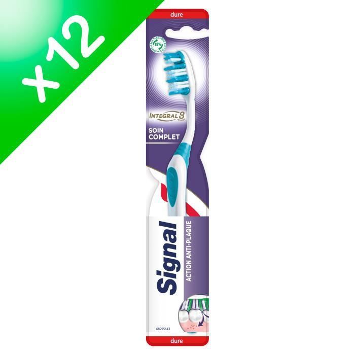 LOT DE 12, Signal Brosse a dents Integral 8 Soin Complet, 100% recyclable, Dure 42mm - Photo n°1