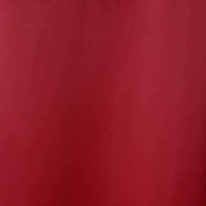 Lot de 2 Rideaux occultant - 135 x 240 cm - Rouge - Photo n°2