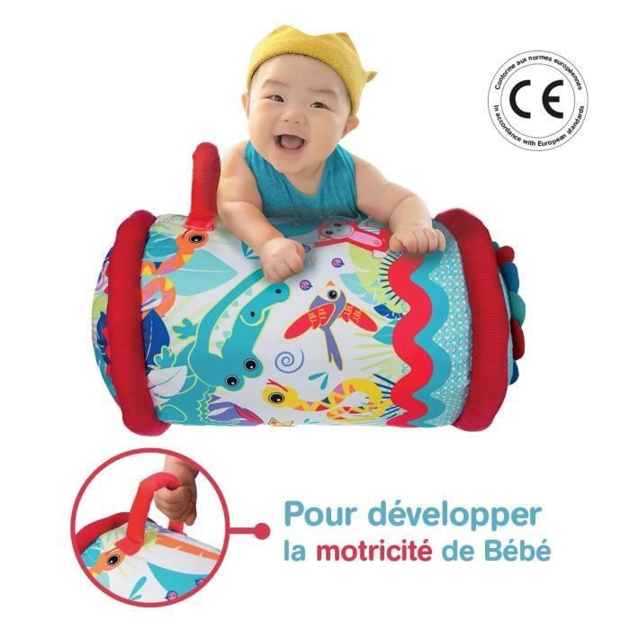 LUDI Rouleau de bébé - Tissu, polyester et PVC - 40 x 27 cm  A partir de 6 mois - Photo n°1